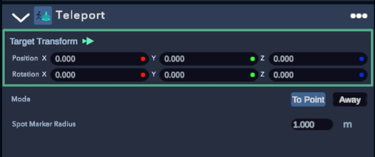 Conditions : Teleport